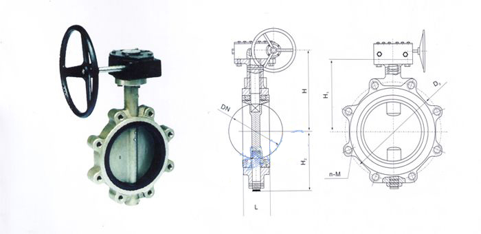 對(duì)夾式襯膠蝶閥 對(duì)夾式襯膠蝶閥
